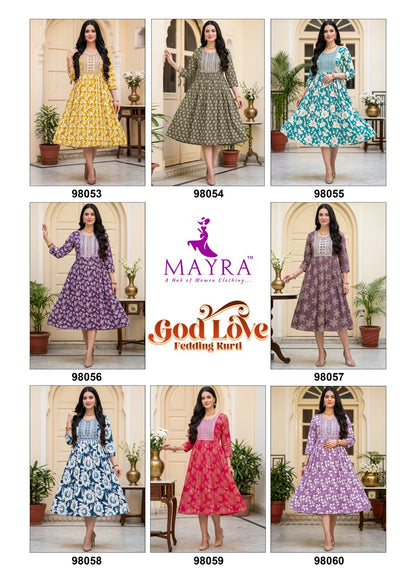God Love 0807 Mayra Reyon Feeding Kurtis Exporter Gujarat