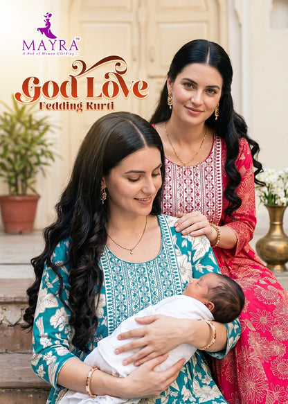 God Love 0807 Mayra Reyon Feeding Kurtis Exporter Gujarat