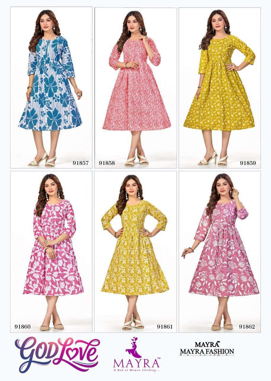 God Love Mayra Cotton Feeding Kurtis Wholesale Price
