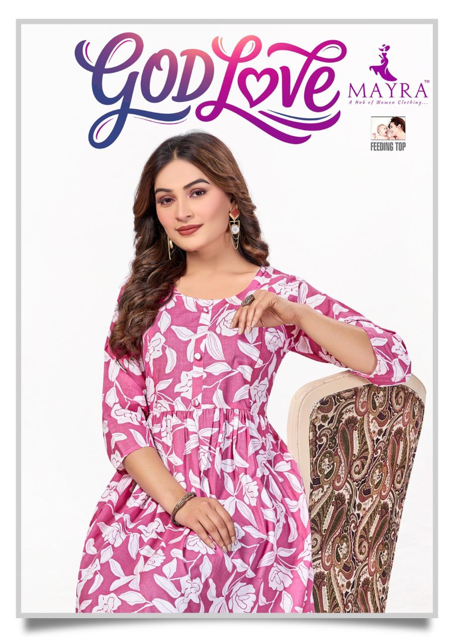 God Love Mayra Cotton Feeding Kurtis Wholesale Price
