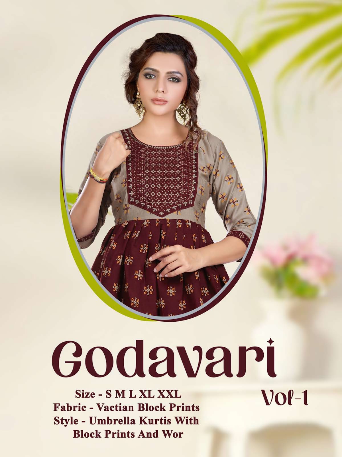 Godavari Vol 1 Kavinay Vatican Anarkali Kurtis Supplier Ahmedabad