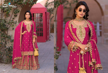 Gold 1 Your Choice Chinon Pakistani Readymade Suits Manufacturer Gujarat