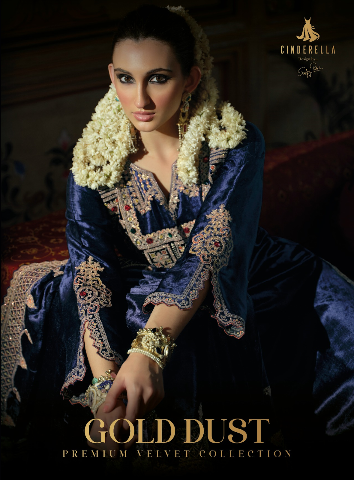 Gold Dust Cinderella Velvet Suits Exporter Gujarat