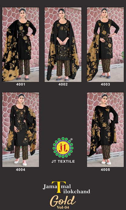 Gold Vol 4 Black Special Jt Rayon Pant Style Suits Manufacturer