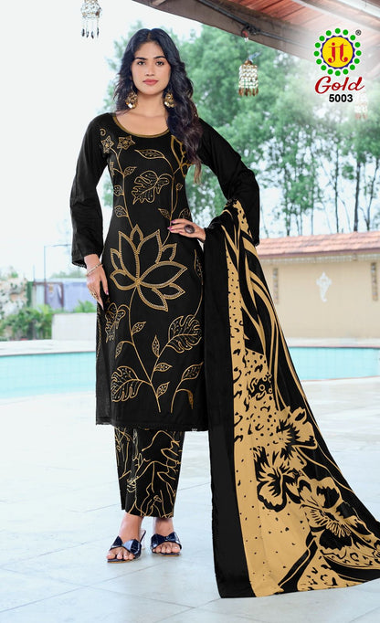 Gold Vol 5 Black Special Jt Rayon Pant Style Suits Manufacturer Gujarat
