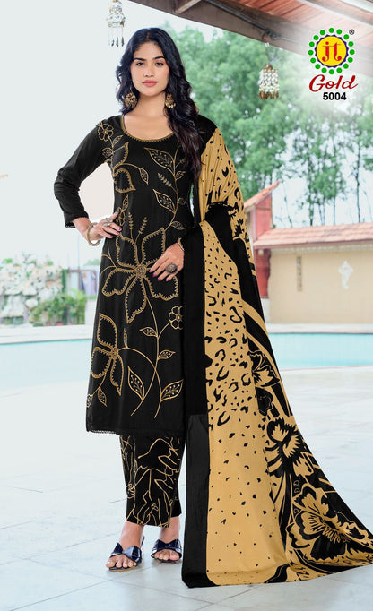 Gold Vol 5 Black Special Jt Rayon Pant Style Suits Manufacturer Gujarat