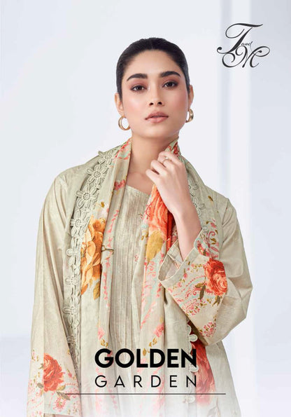 गोल्डन गार्डन टीएम कॉटन लॉन पैंट स्टाइल सूट