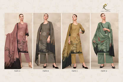 Golden Hour 73479 Rakhi Fashion Bemberg Pant Style Suits Wholesaler India