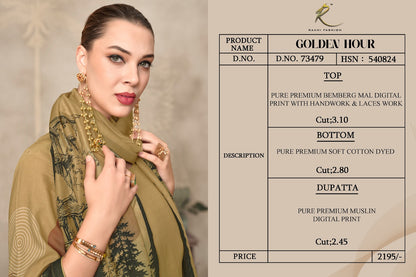 Golden Hour 73479 Rakhi Fashion Bemberg Pant Style Suits Wholesaler India