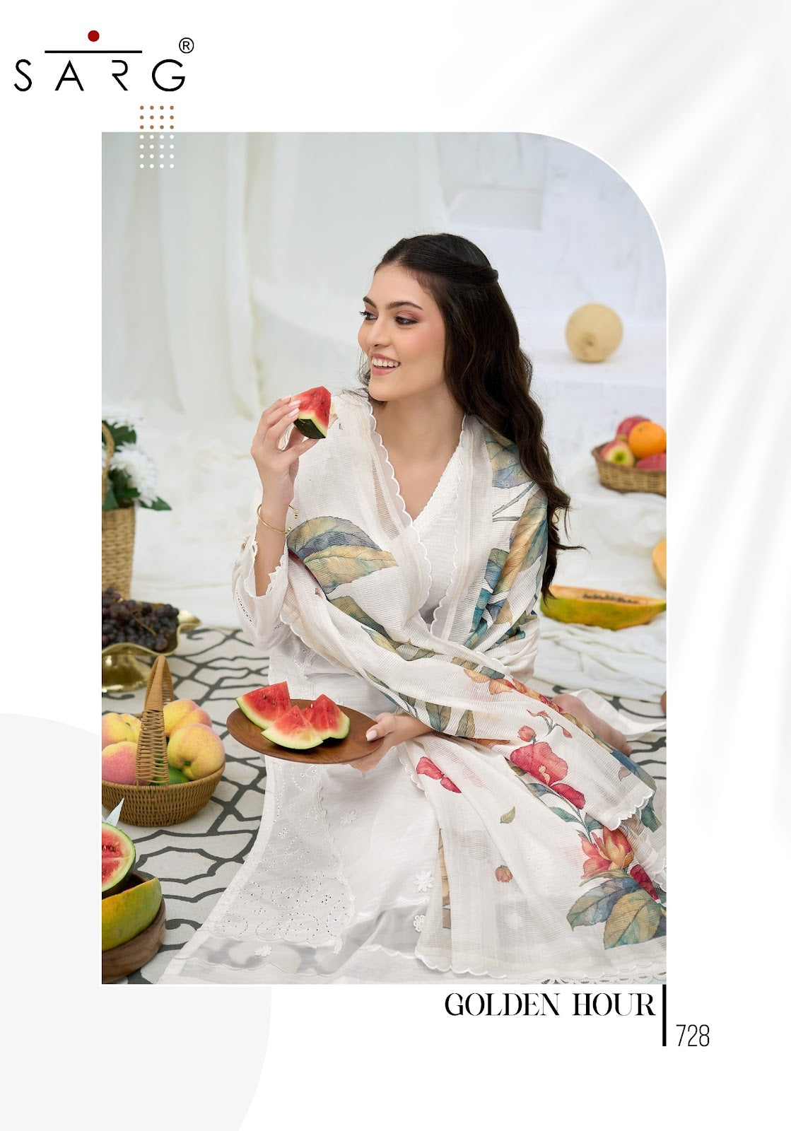 Golden Hour Sarg Cotton Pant Style Suits Wholesale Rate