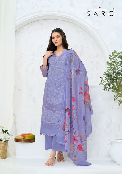 Golden Hour Sarg Cotton Pant Style Suits Wholesale Rate