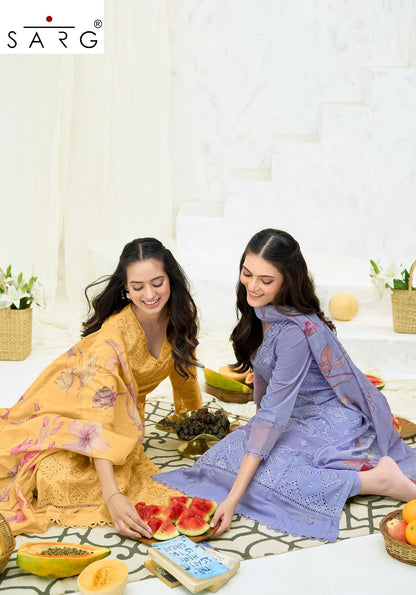 Golden Hour Sarg Cotton Pant Style Suits Wholesale Rate