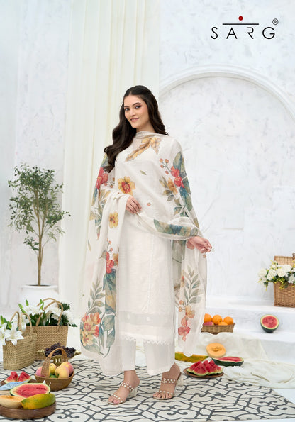 Golden Hour Sarg Cotton Pant Style Suits Wholesale Rate