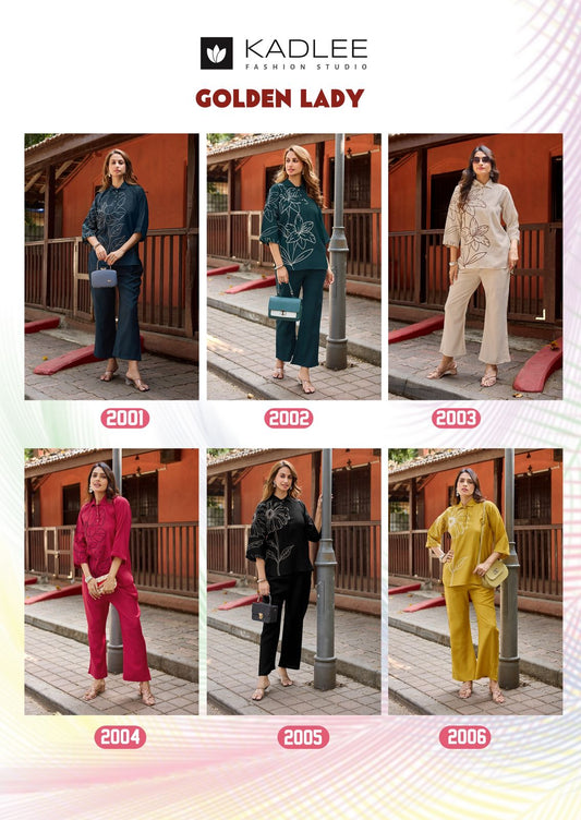 Golden Lady Kadlee Viscose Weaving Co Ord Set Exporter