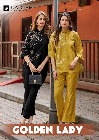 Golden Lady Kadlee Viscose Weaving Co Ord Set Exporter