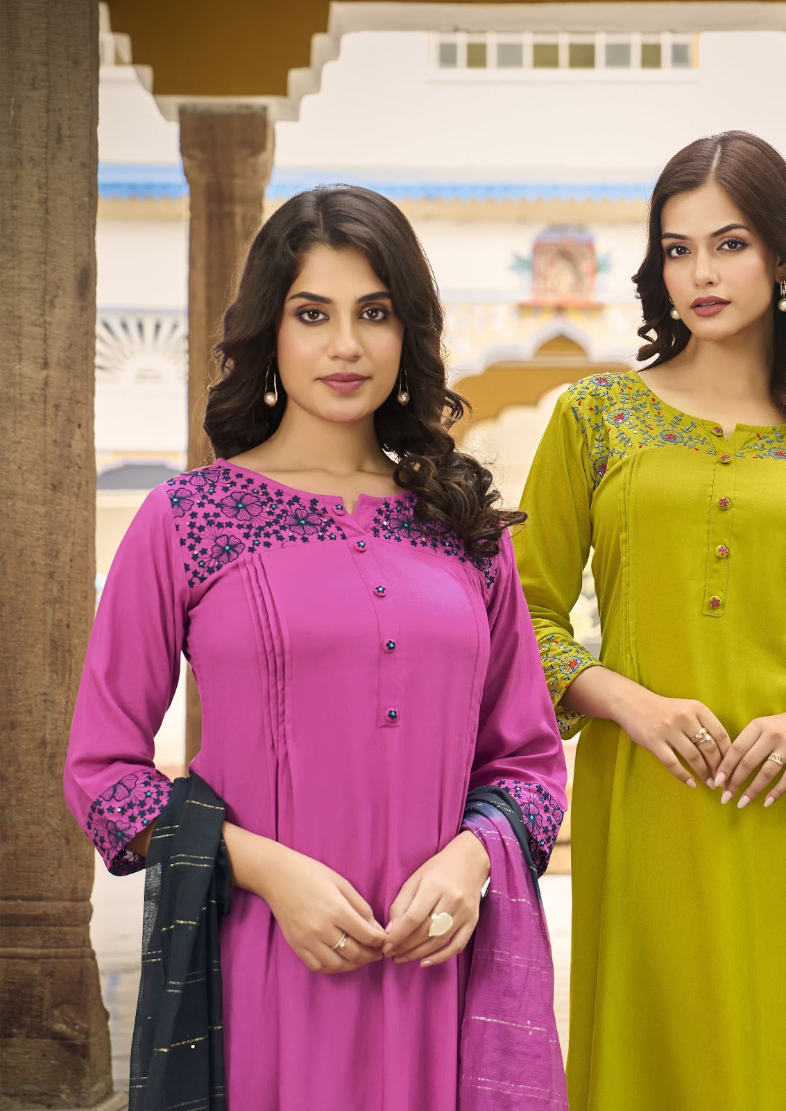 Golden Pearl Vol 2 Woodee Rayon Readymade Pant Style Suits Wholesale