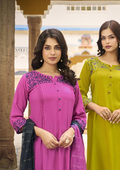 Golden Pearl Vol 2 Woodee Rayon Readymade Pant Style Suits Wholesale