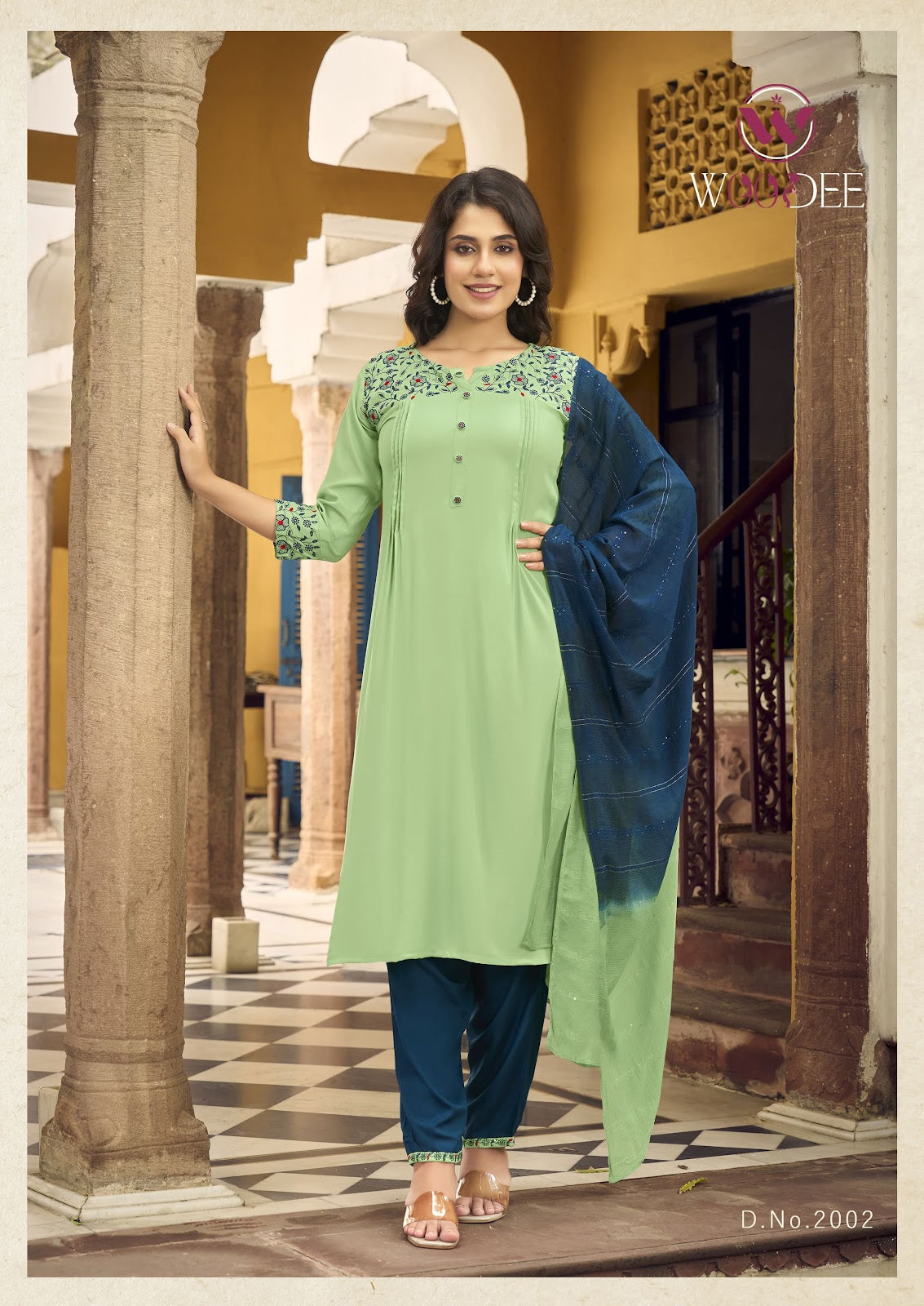 Golden Pearl Vol 2 Woodee Rayon Readymade Pant Style Suits Wholesale