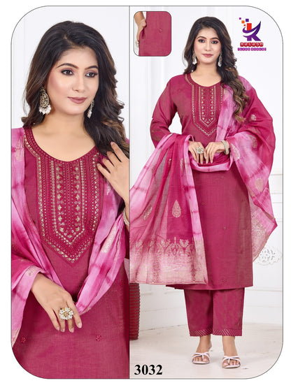 Golden Style Mlm Kalash Lifestyle Shimmer Readymade Pant Style Suits Wholesale Rate