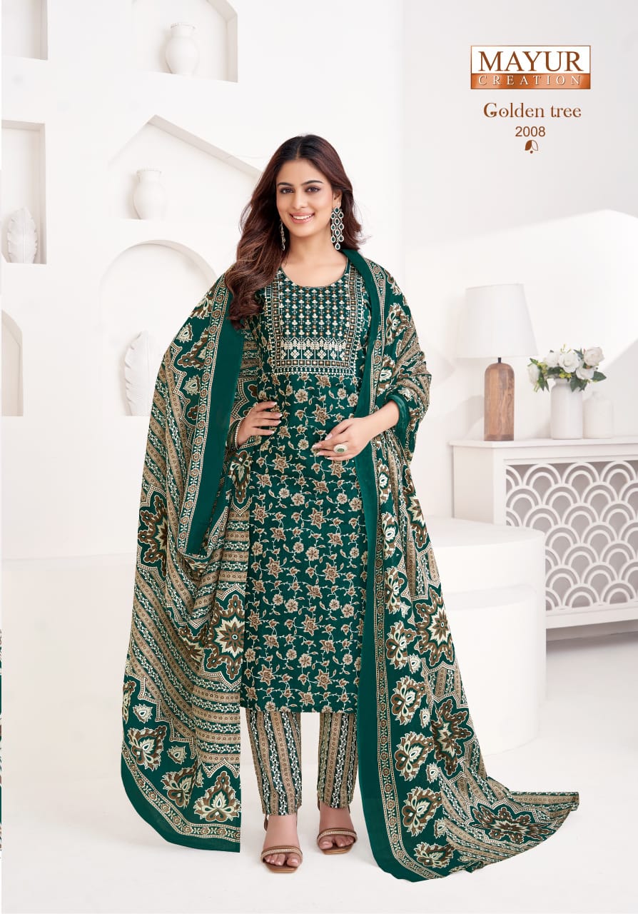 Golden Tree Vol 2 Mayur Creation Readymade Cotton Pant Suits Supplier