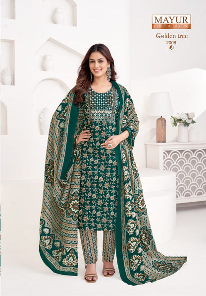 Golden Tree Vol 2 Mayur Creation Readymade Cotton Pant Suits Supplier