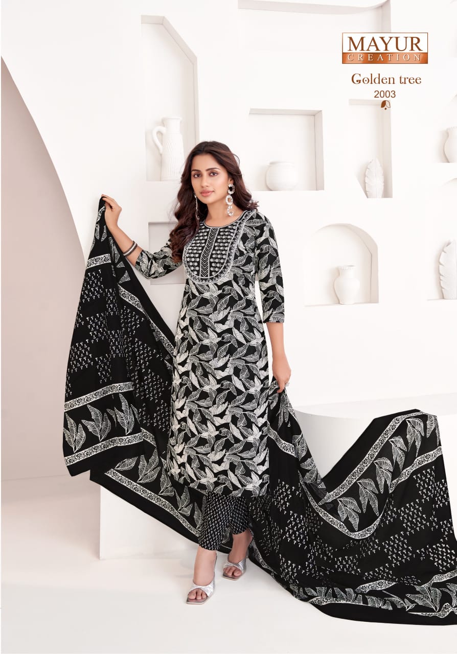 Golden Tree Vol 2 Mayur Creation Readymade Cotton Pant Suits Supplier