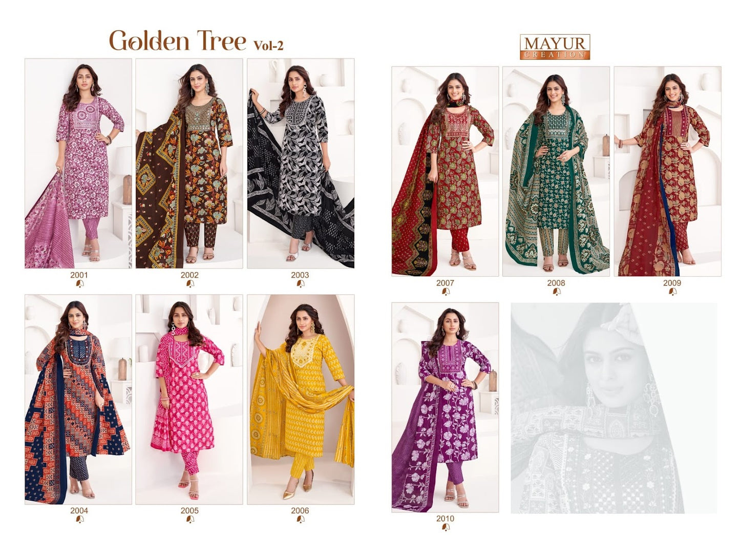 Golden Tree Vol 2 Mayur Creation Readymade Cotton Pant Suits Supplier