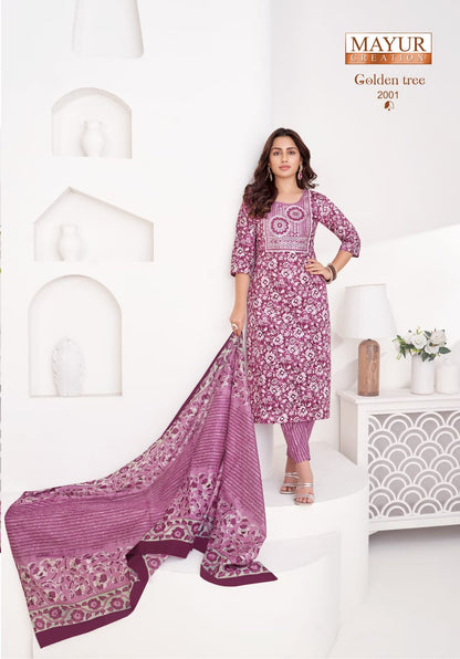 Golden Tree Vol 2 Mayur Creation Readymade Cotton Pant Suits Supplier