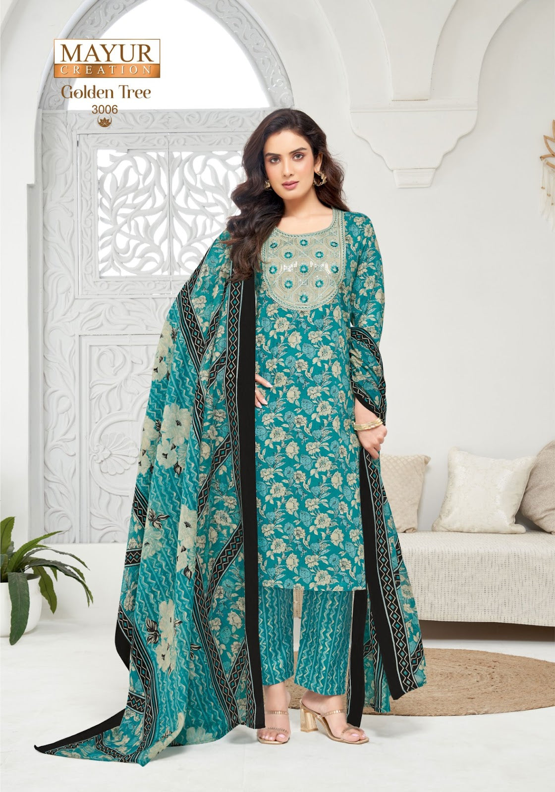 Golden Tree Vol 3 Mayur Creation Cotton Dress Material Exporter