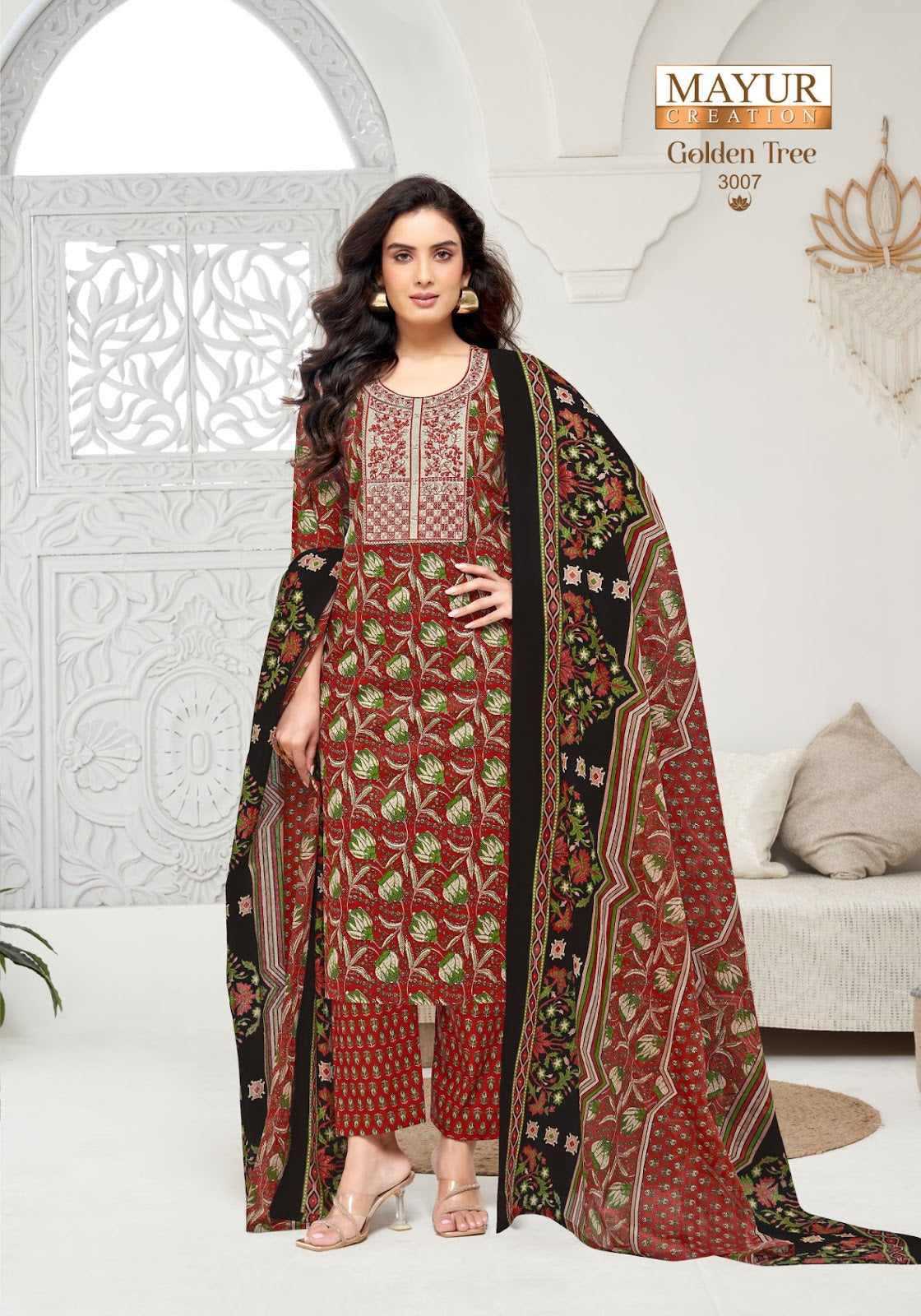 Golden Tree Vol 3 Mayur Creation Cotton Dress Material Exporter