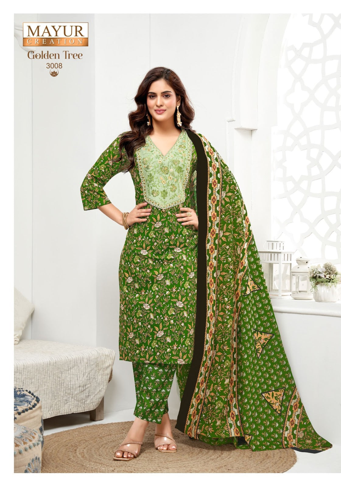Golden Tree Vol 3 Mayur Creation Cotton Dress Material Exporter