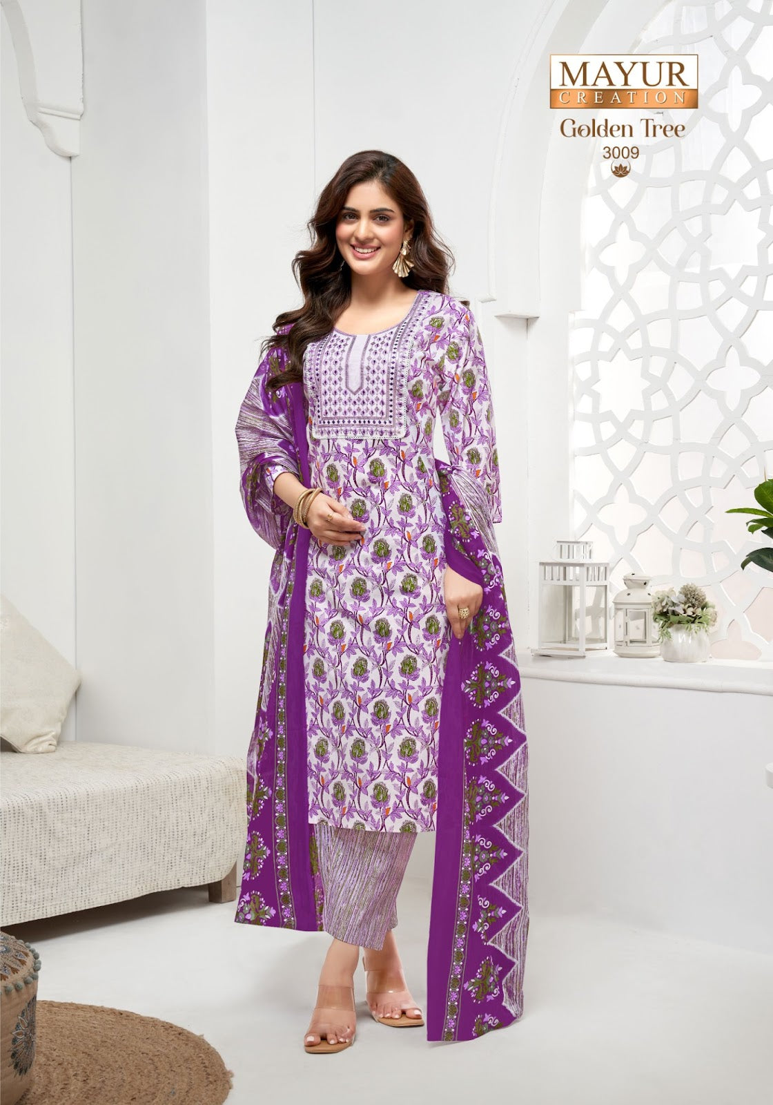 Golden Tree Vol 3 Mayur Creation Cotton Dress Material Exporter