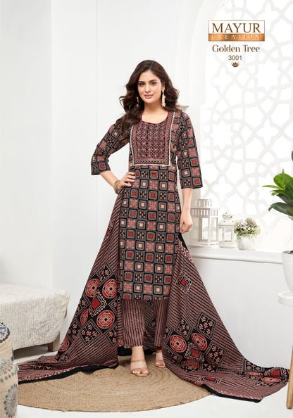 Golden Tree Vol 3 Mayur Creation Cotton Dress Material Exporter