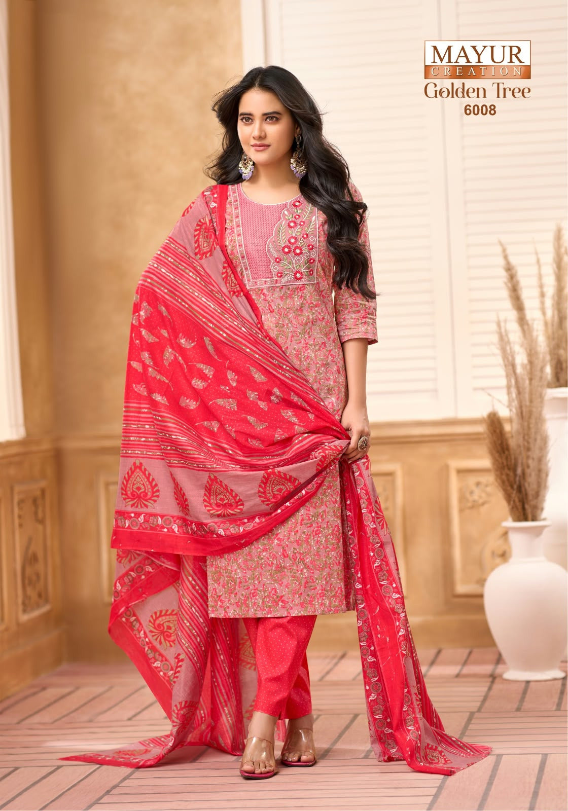 Golden Tree Vol 6 Mayur Creation Readymade Cotton Pant Suits Wholesaler