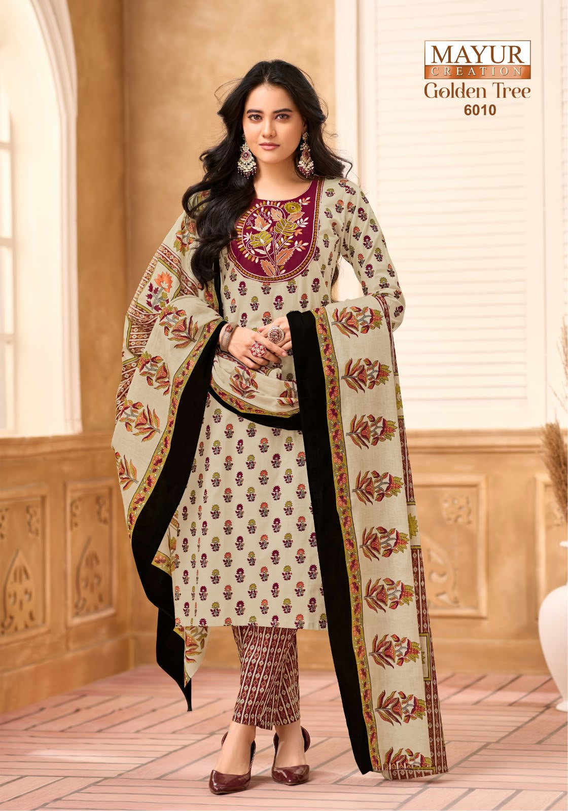 Golden Tree Vol 6 Mayur Creation Readymade Cotton Pant Suits Wholesaler