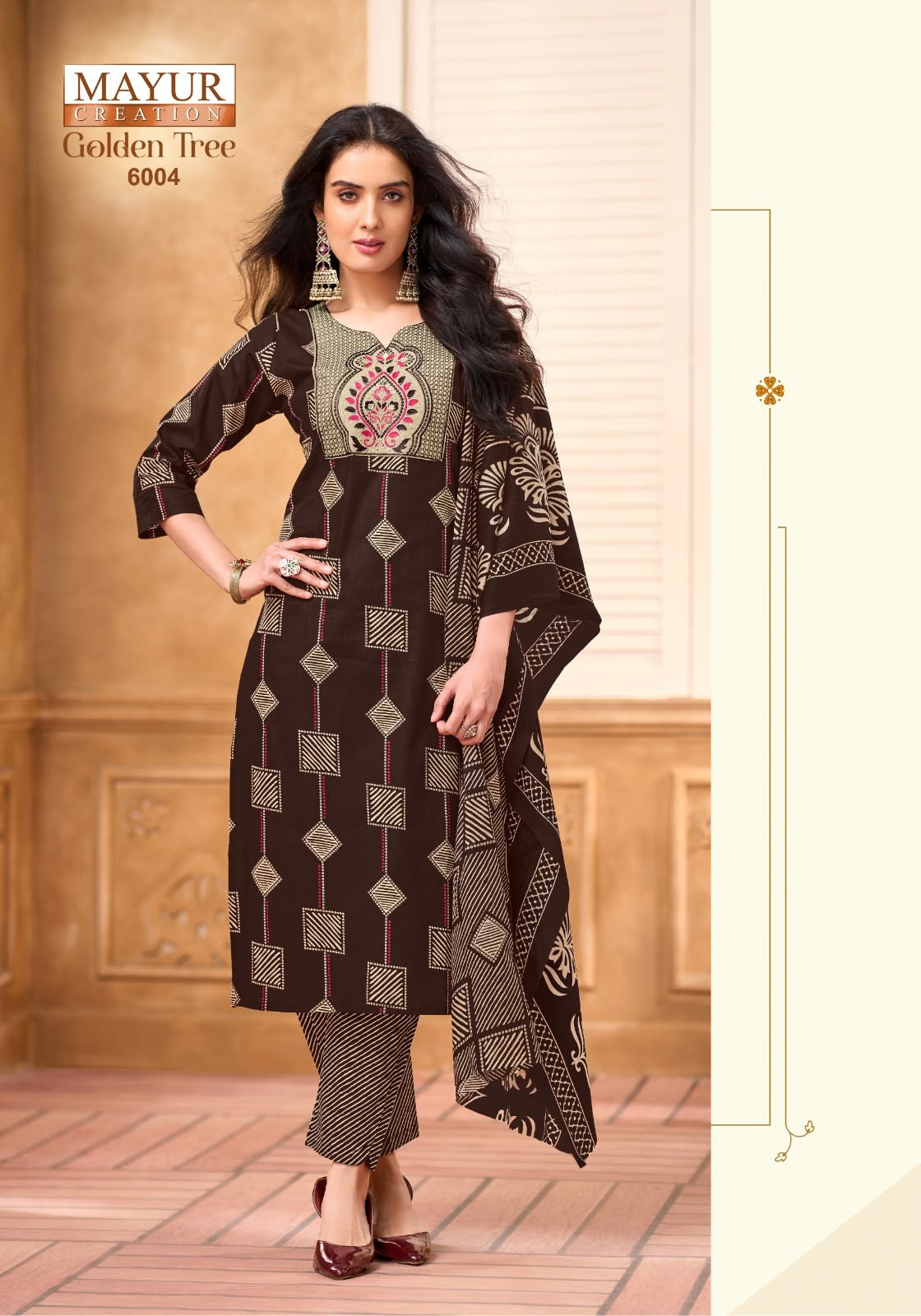 Golden Tree Vol 6 Mayur Creation Readymade Cotton Pant Suits Wholesaler