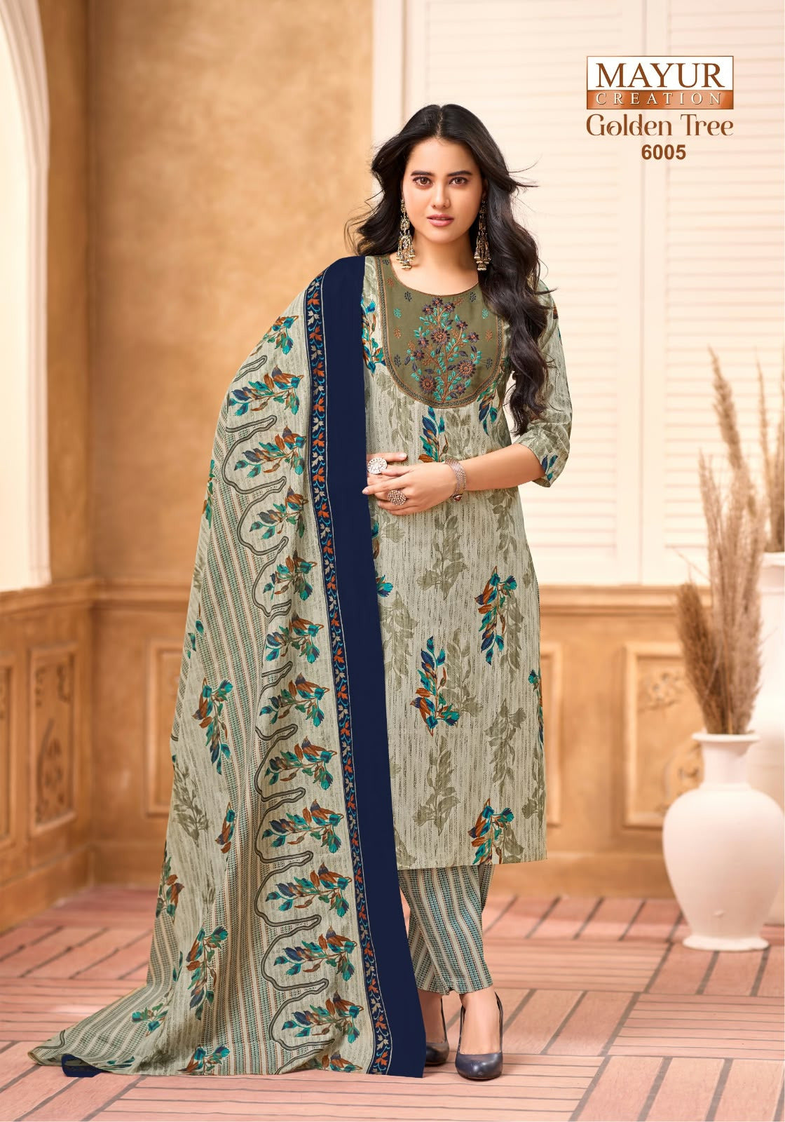 Golden Tree Vol 6 Mayur Creation Readymade Cotton Pant Suits Wholesaler