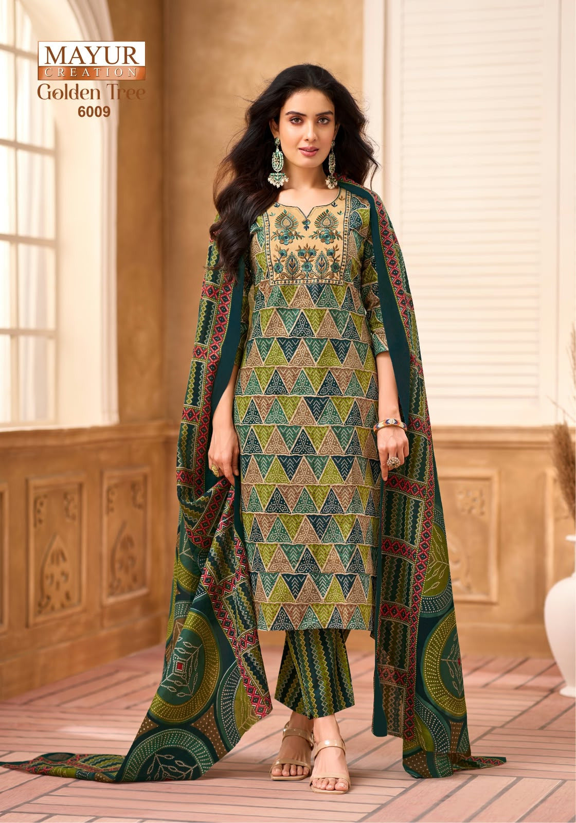 Golden Tree Vol 6 Mayur Creation Readymade Cotton Pant Suits Wholesaler