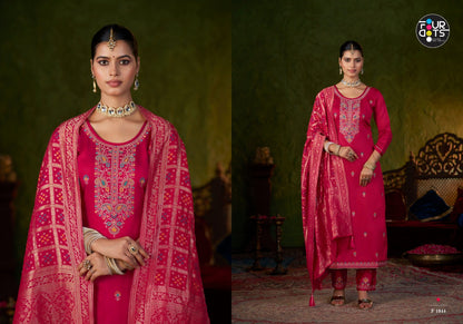 Goldie Four Dots Jam Cotton Pant Style Suits Wholesale Price