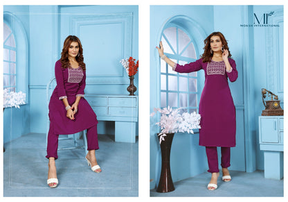 Goldy Vol 2 Moksh Kurti Pant Set Wholesaler