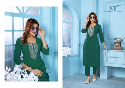 Goldy Vol 2 Moksh Kurti Pant Set Wholesaler