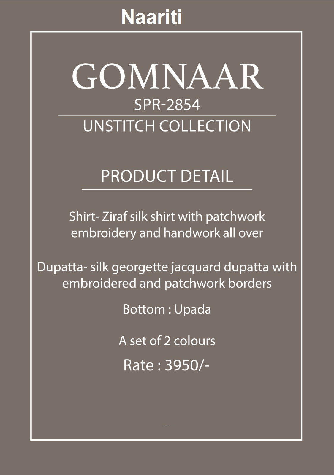 Gomnaar 2854 Naariti Silk Pant Style Suits Wholesaler Ahmedabad