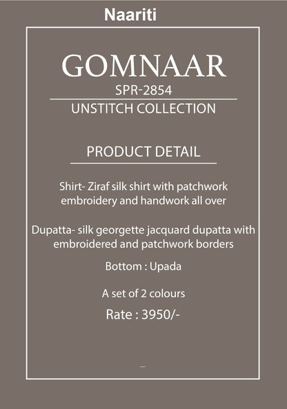Gomnaar 2854 Naariti Silk Pant Style Suits Wholesaler Ahmedabad
