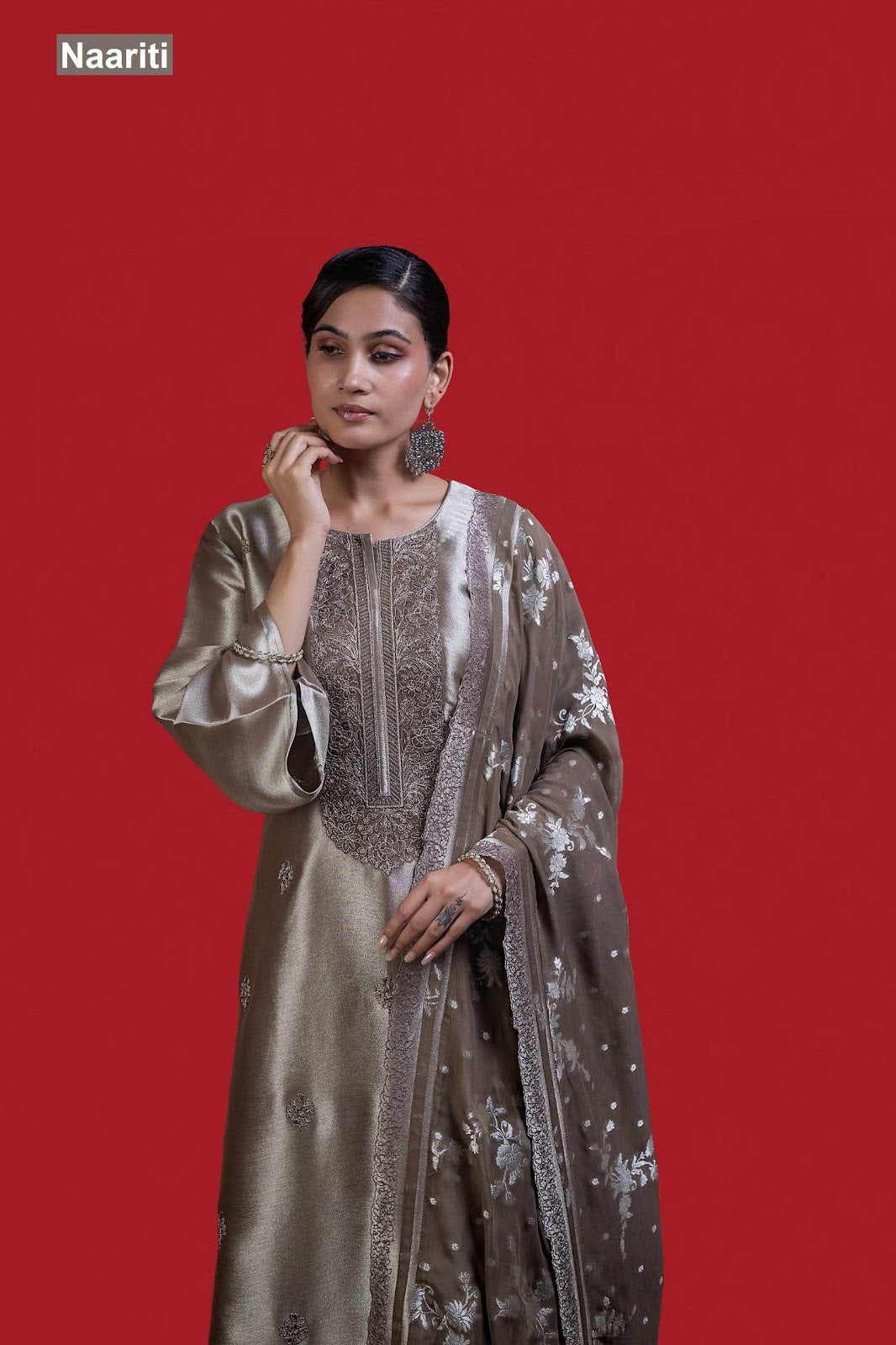 Gomnaar 2854 Naariti Silk Pant Style Suits Wholesaler Ahmedabad