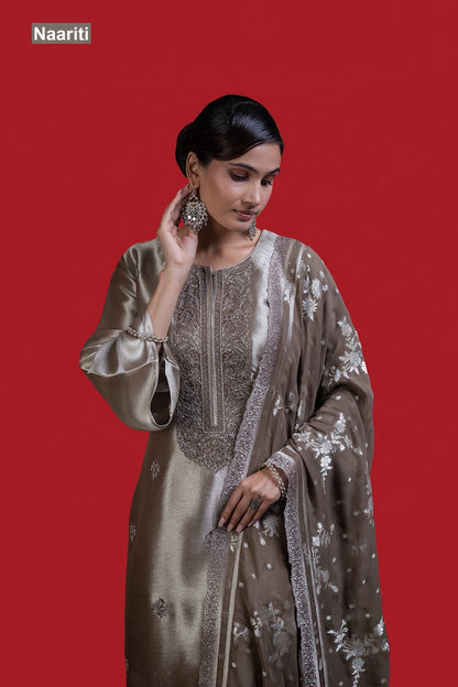 Gomnaar 2854 Naariti Silk Pant Style Suits Wholesaler Ahmedabad