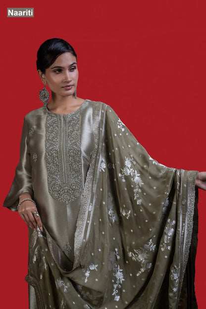 Gomnaar 2854 Naariti Silk Pant Style Suits Wholesaler Ahmedabad