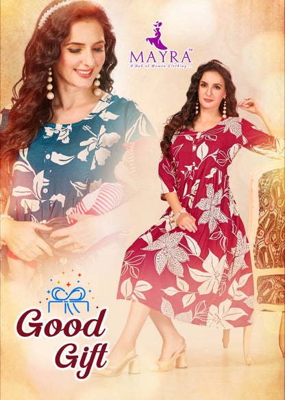 Good Gift Mayra Reyon Feeding Kurtis Wholesale Price