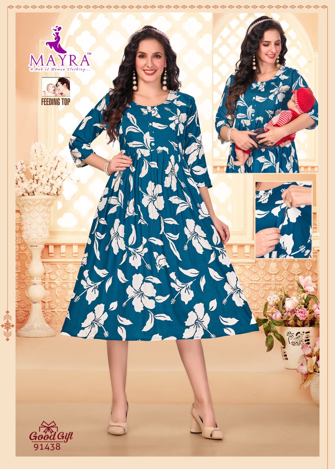 Good Gift Mayra Reyon Feeding Kurtis Wholesale Price