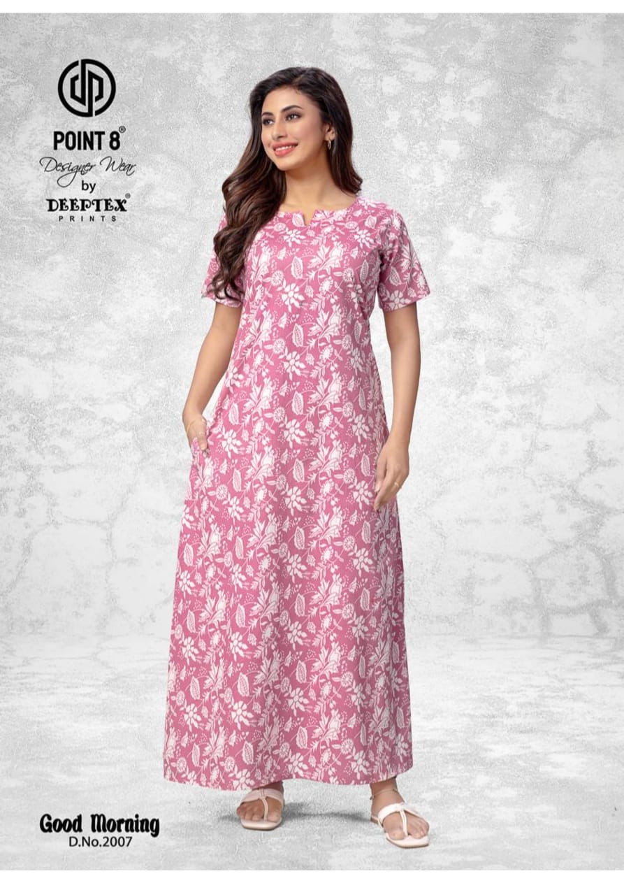 Good Morning Vol 2 Deeptex Prints Cotton Night Gowns Exporter