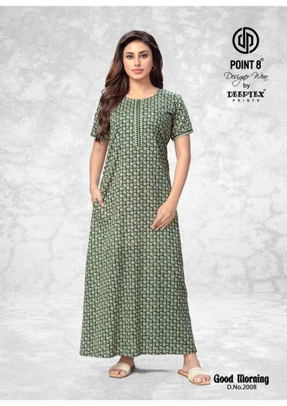 Good Morning Vol 2 Deeptex Prints Cotton Night Gowns Exporter